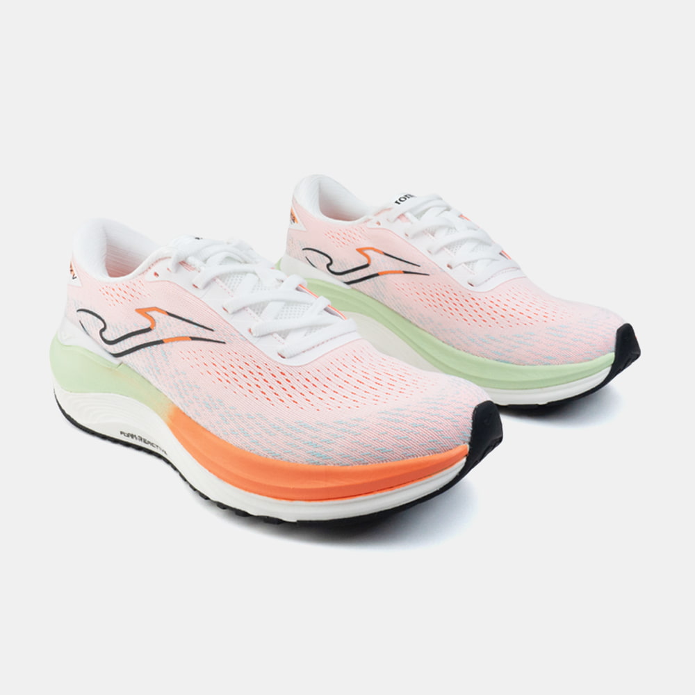 Zapatillas Running Fenix Men 2502 Blanco Verde Naranja - Imagen 3