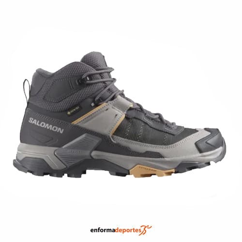 Bota mujer Salomon X Ultra 5 Mid Gtx | NINE IRON/GULL/SOFT CLAY - Imagen 2