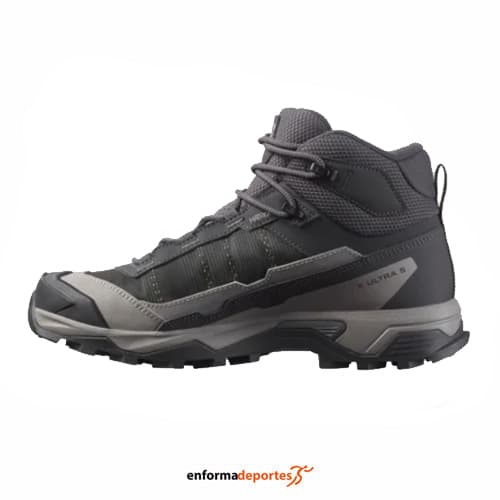 Bota mujer Salomon X Ultra 5 Mid Gtx | NINE IRON/GULL/SOFT CLAY - Imagen 3