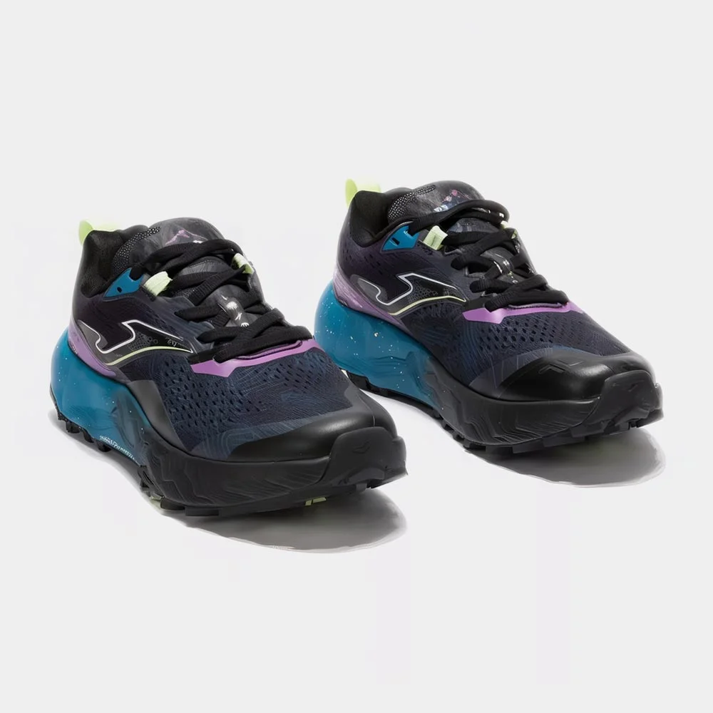Zapatillas Trail Running Sima Lady 2501 Negro Azul - Imagen 3