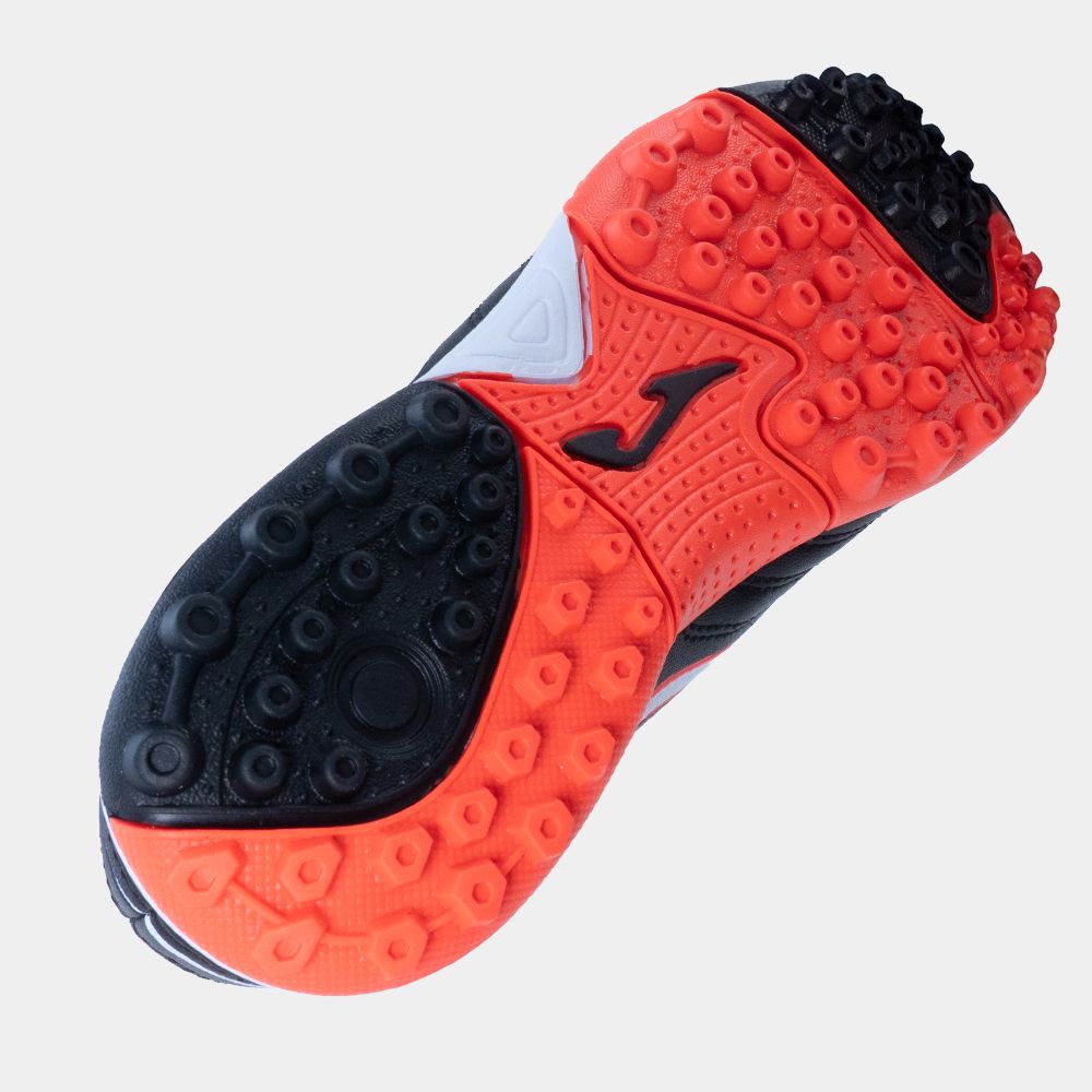 Zapatillas Futbol Toledo Jr 2601 TF Negro Rojo - Imagen 3